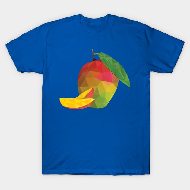 Mango Low Poly Art T-Shirt by TheLowPolyArtist